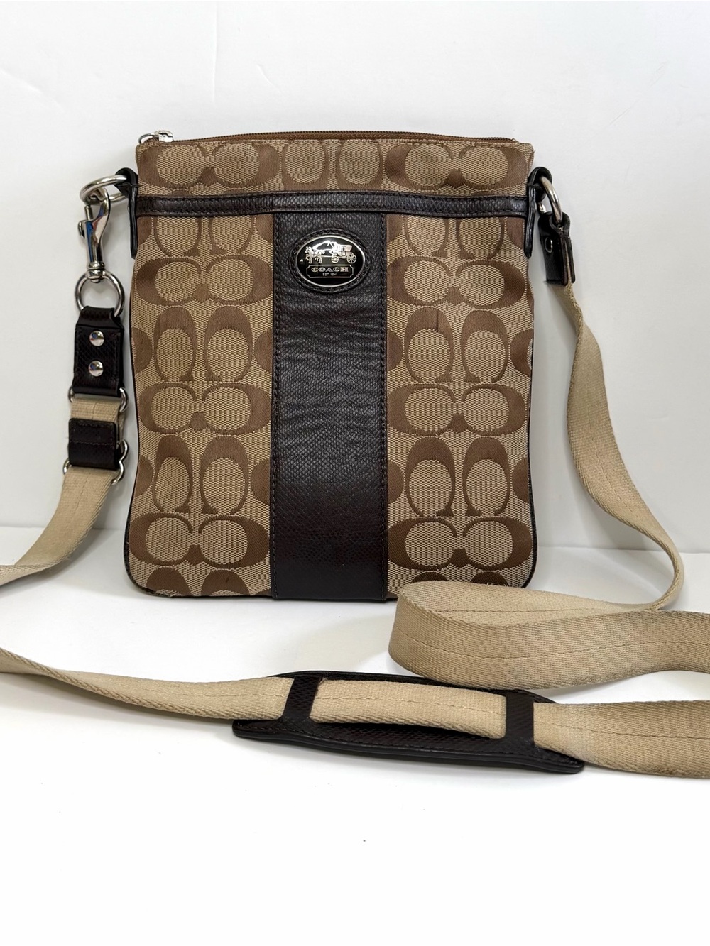 Y2K Coach Signature C Crossbody File Bag